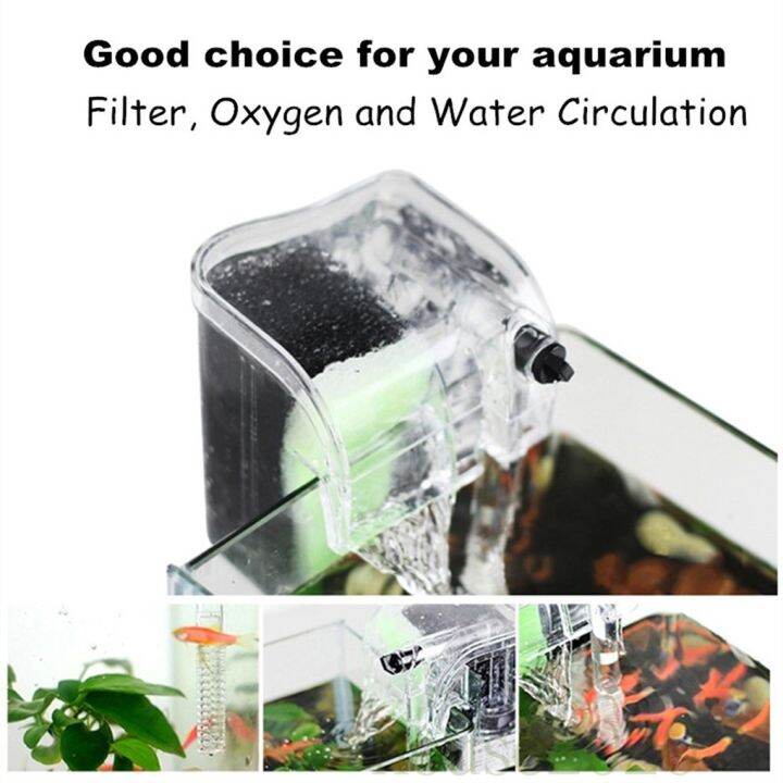 [house2020]3 In 1 Hanging External Aquarium Filter Water Oxygen ...