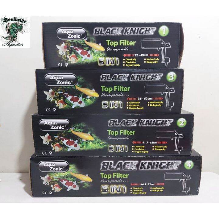 AQUA ZONIC Black Knight Top Filter (1 2 BLACK 3 4) Lazada PH