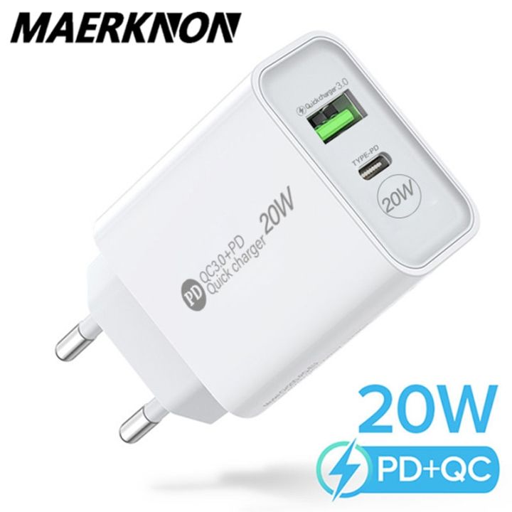 maerknon-pd-20w-usb-charger-quick-charge-qc-3-0-fast-phone-wall-charger-adapter-for-iphone-13-12-pro-ipad-huawei-xiaomi-samsung