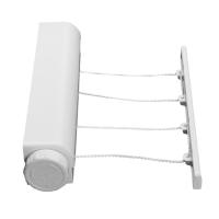 Retractable Indoor Clothes Hanger Rope Wall Mounted Hanger Drying Towel Rack Flexible Clothesline Bathroom Clothes Dryer