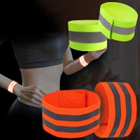 1pc Running Fishing Cycling Reflective Strips Outdoor Warning Wristband Bike Safety Armband Bind Pants Leg Strap Reflective Tape Adhesives Tape