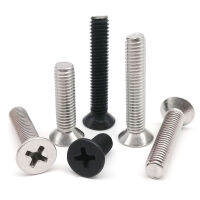 50x M1.2 M1.4 M1.6 M2 M2.5 M3 M3.5 M4 Mini Micro Small Black 304 Stainless steel Cross Phillips Flat Countersunk Head Screw Bolt