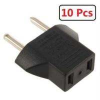 ??HOT!!ลดราคา?? Euro Plug Power Adapter / หัวแปลงปลั๊กไฟ ยุโรป / อุปกรณ์เสริมเครื่องใช้ไฟฟ้า แพ็ค 10 ชิ้น ##ที่ชาร์จ แท็บเล็ต ไร้สาย เสียง หูฟัง เคส Airpodss ลำโพง Wireless Bluetooth โทรศัพท์ USB ปลั๊ก เมาท์ HDMI สายคอมพิวเตอร์