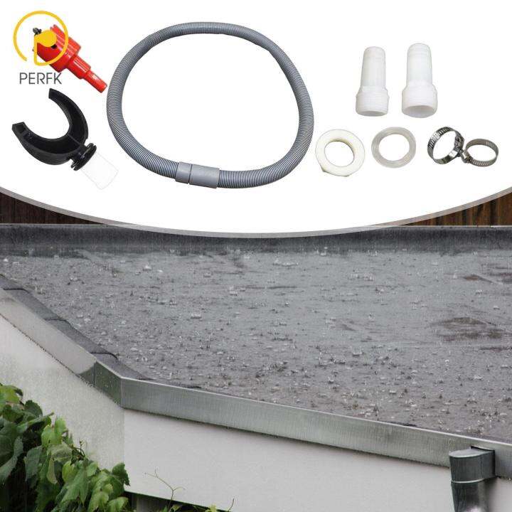 Perfk Rainwater Collection System, Rain Barrel Diverter Kits, Easily