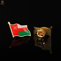 Oman Waving National Flag Enamel Pin Denim Travel Backpack Lapel Pin Metal Jewelry Brooch Badge For The Patriotf