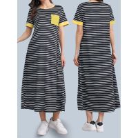 ☁ ocehrk Vestido estampado feminino para gravidez roupa de maternidade gola O manga curta vestido enfermagem casual diário verão