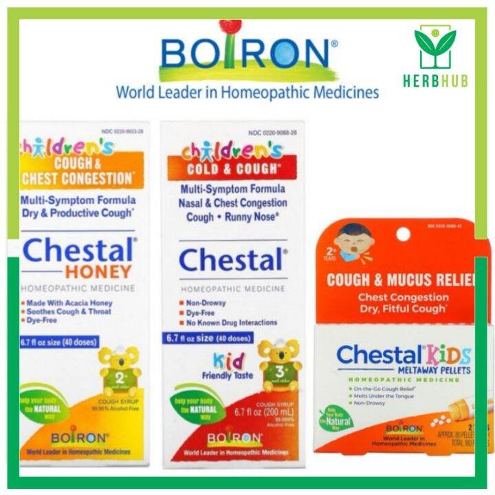 Herb Hub Boiron, Chestal, Children's Cold Cough, Chest Congestion