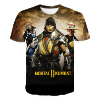 M ortal นักรบ3D พิมพ์เกมเสื้อยืด, ผู้ชายผู้หญิง streetwear ผู้ชายแฟชั่นขนาดใหญ่เสื้อยืดเด็กเด็กฮิปฮอปเสื้อยืดด้านบนผู้ชาย