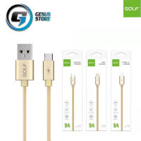 สายชาร์จ GOLF รุ่น GC-76M สายชาร์จเร็ว MICRO 5A Quick Charge รองรับ รุ่น OPPO,VIVO,Huawei,Xiaomi,Samsung ความยาว1เมตร ของแท้ รับประกัน1ปี BY GESUS STORE