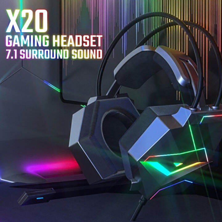 หูฟัง-onikuma-x20-7-1-surround-sound-gaming-headset-หูฟังเกมมิ่ง-หูฟังมีสาย-หูฟังมีไฟ-rgb-หูฟังเล่นเกม-ไดร์เวอร์ขนาด-50-มม-รับประกันสินค้า-2-ปี-mobuying