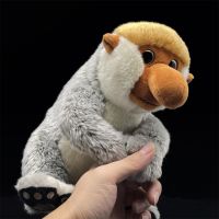 Proboscis Monkey High Felity อนิเมะน่ารัก Plushie Nose Ape ของเล่นตุ๊กตาสัตว์เหมือนจริงจำลองตุ๊กตายัดไส้ Kawai ของขวัญของเล่น