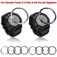 vfbgdhngh Stainless Steel Smartwatch Cover For Garmin Fenix 6x Pro 6 Sapphire 5 5 Plus Bezel Ring Adhesive Anti Scratch Protective Metal