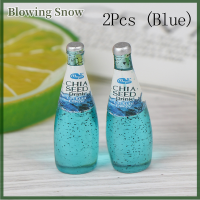 Blowing 2/5ชิ้น1:12 dollhouse Miniature Fruit drink bottle ตุ๊กตาบ้านอุปกรณ์เสริมของเล่น