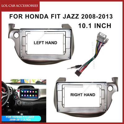 10.1นิ้ว Fascia สำหรับ Honda FIT JAZZ 2008-2013รถวิทยุสเตอริโอ Android MP5 Player GPS ปลอกกรอบ2din หัวหน่วย Dash Cover