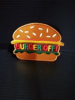 7.2 x 5.2 cm cartoon iron on patch embroidered D.I.Y patches decorative clothing jacket T shirt อาร์มรีดติดเสื้อ burger อาร์มรีดติดเสื้อหรือปัก บริการเก็บเงินปลายทาง