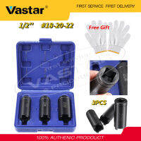 Vastar 3ชิ้น1/2 "(18,20,22มม.) รถจักรยานยนต์ล้อหลังโลหะด้านหน้าประแจเปิดซ่อมชุดซ็อกเก็ตแหวนสกรูคลัทตช์คนขับ