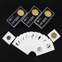 ✙ 100Pcs Cardboard Display Storage Coin Holder Coin Album Collection Stamp Holders Cover Case for 20.5/23/25/27.5/31.5/35mm Coin