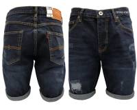 TPPJEANS MENs Shorts DarkBlue Denim กางเกงขาสั้นยีนส์ชายสีดาร์คบลูฟอก แต่งขาด เนื้องานผ้าเกรดพรีเมี่ยมงานตัดเย็บอย่างดี Size 28-36