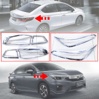 ครอบไฟหน้า + ครอบไฟท้าย ครอบกันรอย รุ่น ฮอนด้า ซิตตี้ HONDA CITY ปี 2020 - 2021 สีโครเมี่ยม ข้างซ้าย + ขวา จำนวน 6 ชิ้น