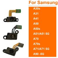 Untuk Samsung A30S A31 A41 A50 A51 A70 A70S A71 A90 5G Tombol Beranda Sentuh Sidik Jari Sensor Sidik Jari Bawah Menyentuh Kabel Flex