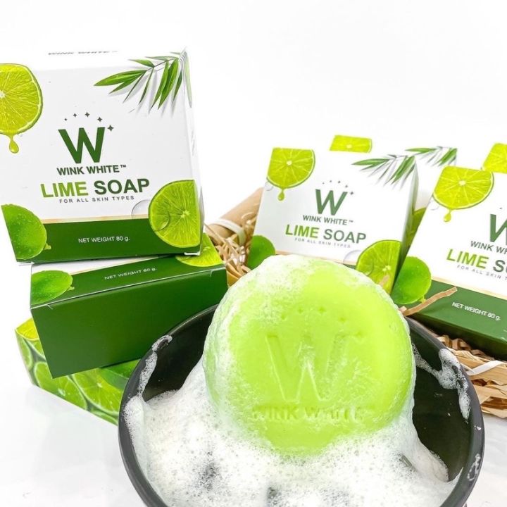 wink-white-lime-soap-80g-วิงค์-ไวท์-สบู่มะนาว-ผิวใส-ช่วยให้ผิวขาว-สุขภาพดี-9000