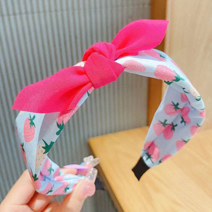 พร้อมส่ง-ที่คาดผมเด็ก-กันลื่น-เครื่องประดับผม-ประดับโบว์น่ารัก-สไตล์เกาหลี