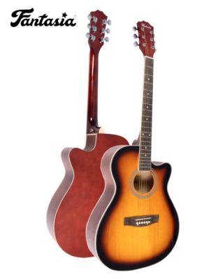 Fantasia Acoustic Guitar กีตาร์โปร่ง 40 นิ้ว คอเว้า รุ่น QAG401G ** กีต้าร์โปร่งมือใหม่ **