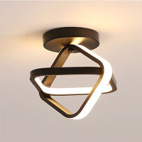 Modern simple acrylic round &amp; square led ceiling light aisle corridor indoor cloakroom dimming lighting home fixture