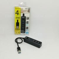 ฮับยูเอสบีตัวเพิ่มช่อง Nubwo NH-49 USB HUB 4 Port  USB 3.0+2.0 (Black)