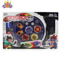 MG【ready stock】4pcs/set Cool Burst Beyblade Arena Spinning Top Alloy Kids Fighting Gyro Game Toys Children Birthday Gifts