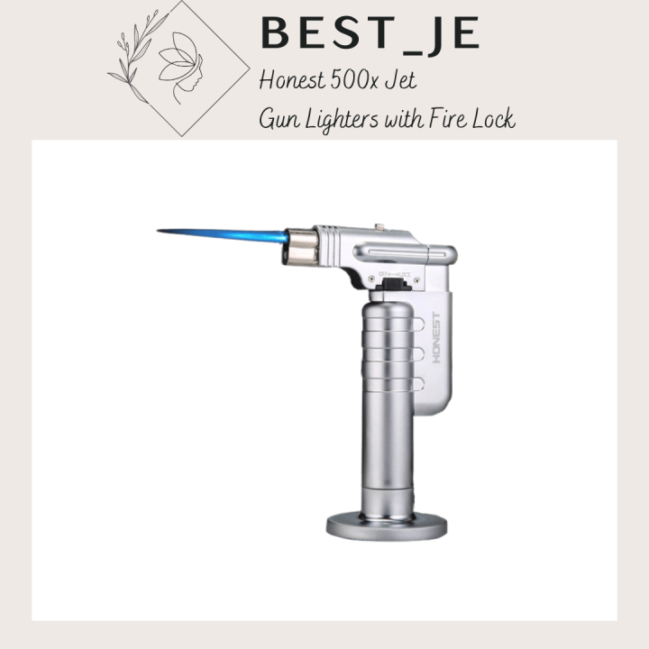 Ready Stock Honest 500x Jet Gun Lighters with Fire Lock / Torch Flame Lighter / Refillable