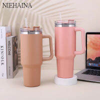 Thermal Bottom 304 Stainless Steel Thermos 40Oz 30OZ Car Cup With Handle Water Bottom Keeps Cold Beer Mug