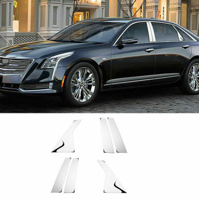 ชิ้นส่วนรถยนต์เหมาะสำหรับ Cadillac CT6 2016-2019รถโครเมี่ยมหน้าต่างสแตนเลส B C ตกแต่งปกเสาตัดแต่งปั้นอุปกรณ์ตกแต่ง6ชิ้น87Tixgportz