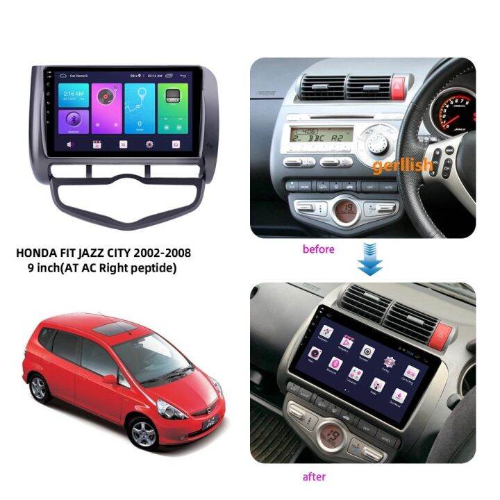 fascia-สายเคเบิลกรอบวิทยุรถยนต์-สําหรับ-honda-fit-jazz-city-2002-2008-android