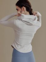 [COD] Lulu nude yoga jacket female autumn and winter new hooded running sports fitness top