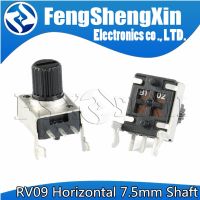 10PCS RV09 Horizontal 7.5mm Shaft 1K 2K 5K 10K 20K 50K 100K 1M 0932 Adjustable Resistor 0932 3Pin Seal Rotary Potentiometer