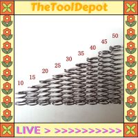 TheToolDepot สปริงอัดแรงดันขดลวดขนาดเล็กโลหะ10ชิ้นเส้นผ่านศูนย์กลางลวด0.4มม. * เส้นผ่านศูนย์กลางออก4มม. * ชุดอุปกรณ์วัดความยาวมม.