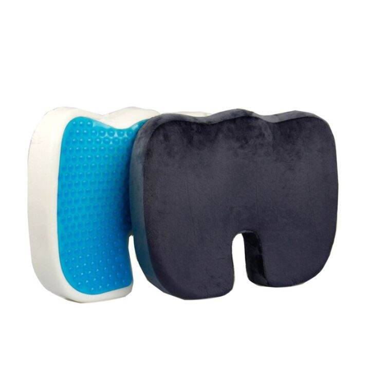 cw-orthopedic-memory-foam-u-shaped-gel-cushion-back-pain-massage-office-breathable-car