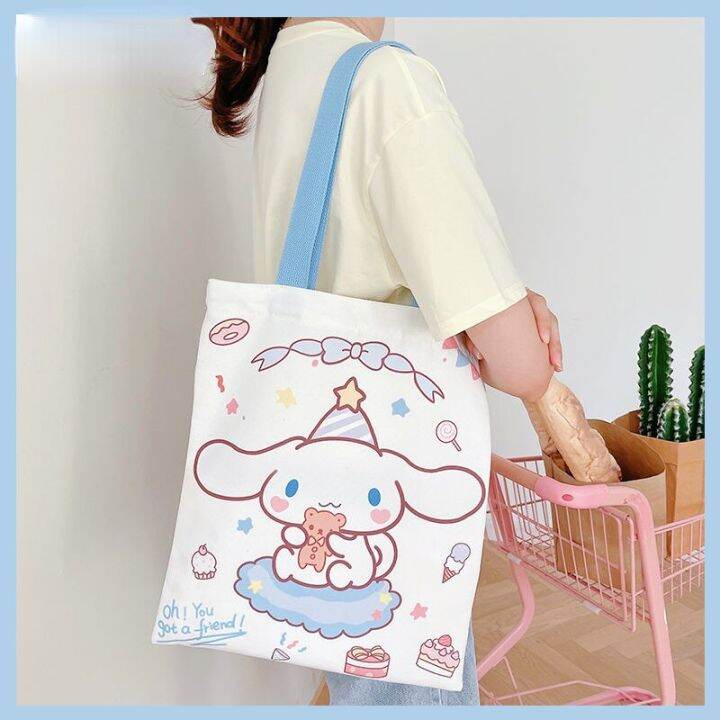 kawaii-cinnamoroll-canvas-bag-cartoon-portable-large-capacity-tote-bag-student-book-portable-storage-bag-shoulder-cute