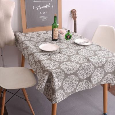 ❁✘☃ Grey Medal Print Decorative Kitchen Tablecloth Room Dining Table Wedding Decoration Tablecloth Rectangular Waterproof Tablecloth