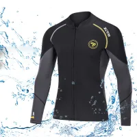 ZCCO 1.5MM neoprene wetsuit men diving jacket long sleeve snorkeling coat male surfing winter jacket fishing thermal Swimwear ?ปรับ แต่งเองจากโรงงาน?จัดส่งจากร้าน MainRich ในกรุงเทพ?