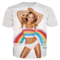 2023ร้อนเซ็กซี่เทพธิดา mariah Carey พิมพ์3D เสื้อยืดผู้ชายผู้หญิงใหม่แฟชั่น Casual streetwear เสื้อ hip hop My Style hazrt