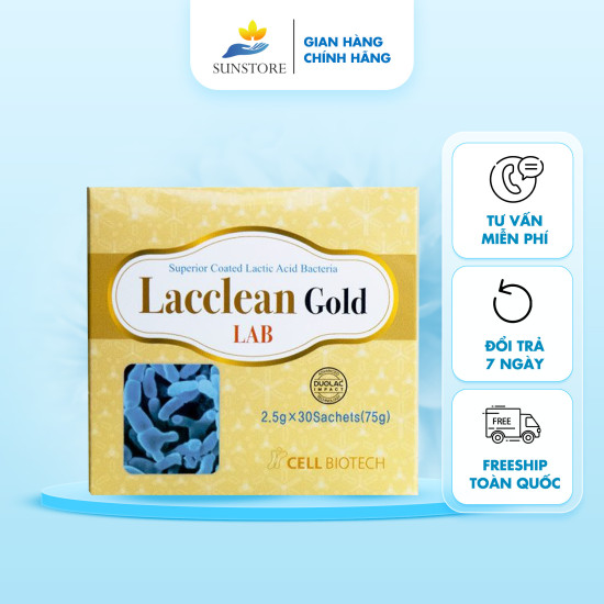 Men vi sinh lacclean gold giúp hệ tiêu hóa khỏe mạnh bổ sung vitamin - ảnh sản phẩm 1