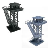 Outland Models Large Watchtower Grey/Black N Scale 1:160