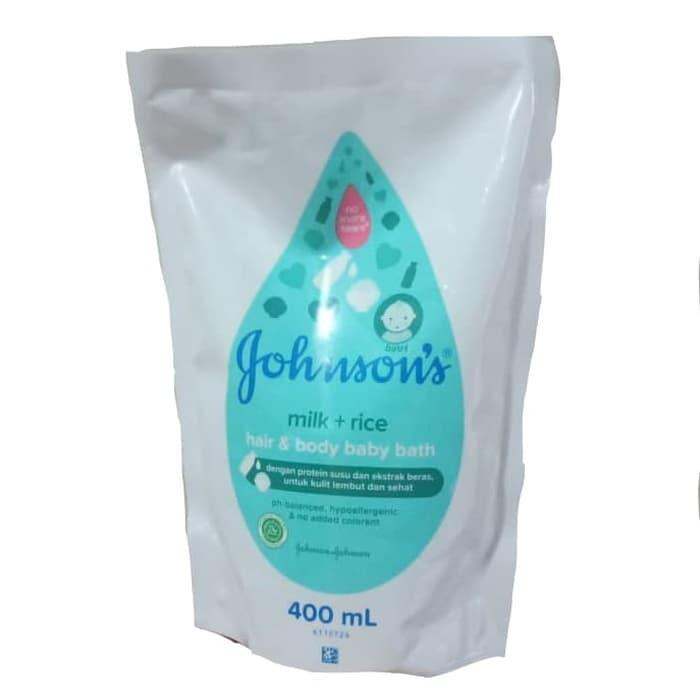 Johnson's Baby Bath Milk + Rice Refill 400 ML | Lazada Indonesia