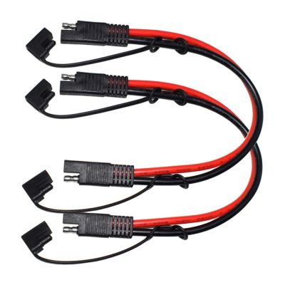 2pcs 30cm 10AWG SAE to SAE DC Power Quick Disconnect/Connect Automotive Extension Cable with Dust Cap