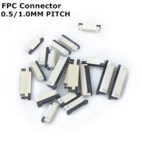 10pcs FPC Connector 0.5mm/1.0mm Pitch Drawer type Upper/ Bottom contact Type Socket FFC Flat Cable Socket 4P 5P 6P 8P 10P-60Pin