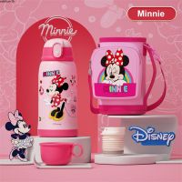 Disney 316 กระติกน้ำร้อนสแตนเลส 550ML การ์ตูนเด็ก Spiderman Snow White ถ้วยความจุขนาดใหญ่