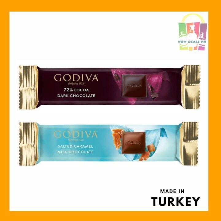 Godiva Belgian Chocolate 32g Salted Caramel Milk Chocolate / Dark