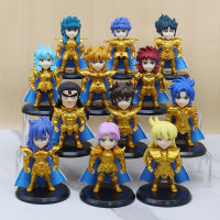 Golden Saint Seiya รูปอะนิเมะรอบนักกีฬาราศีตุลย์ราศีเมถุนราศีกุมภ์โมเดลเครื่องประดับตุ๊กตา Gacha